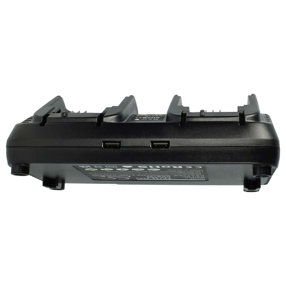 Beveiligingsfuncties van de Dewalt DCB102 compatibele lader, bescherming tegen overbelasting en kortsluiting.