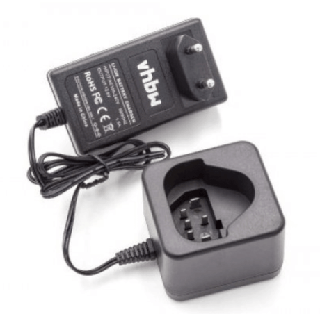 De vervangende acculader voor AEG 12V Li-ion L1215, L1220, L1230, L1240 batterij is een compatibele oplader met laadstation en opgerolde kabel - ideaal voor jouw AEG Pro Lithium-Ion gereedschap.