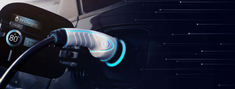 Elektrische auto of benzine header