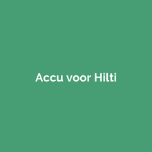 Accu voor Hilti gereedschap