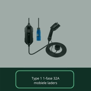 type 1 1-fase 32A laadpalen laadproducten laadpaal laadkabel laadstation wallbox mobiele thuislader (2)