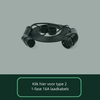 type 2 1-fase 16A laadpalen laadproducten laadpaal laadkabel laadstation wallbox mobiele thuislader