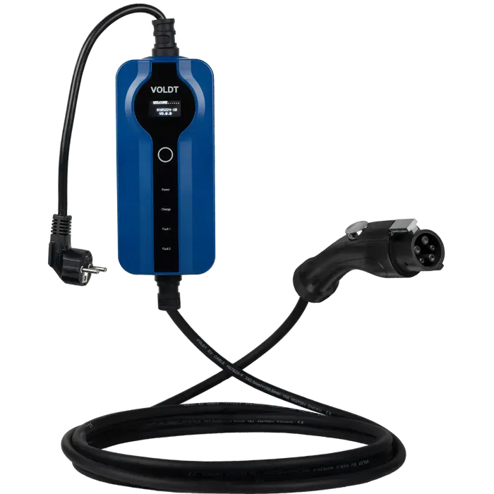 Voldt Smart Mobiele Thuislader | 3,7 kW – Schuko Stopcontact – Type 1 (J1772)