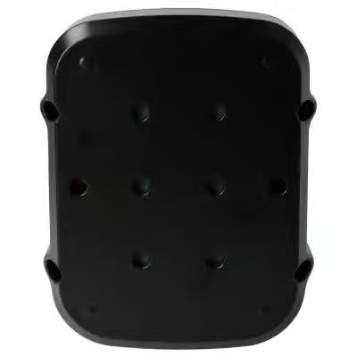 Een zwart rechthoekig plastic voorwerp met afgeronde hoeken, ontworpen als een Panasonic 15.6V Ni-MH accuvervanger voor de modellen EY9231B, EY9136, EY9230B, EY9225, EY9239, EY9106 en PA1564.