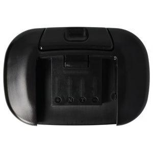 Zwart kunststof batterijvakdeksel met zichtbare polen, ontworpen voor de Senco 14,4V Ni-MH accu - vervangt PPA014, PPA014B - voor DS202, DS205, DS212; gefotografeerd op een witte achtergrond.