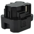 Een zwarte, rechthoekige Senco 6V Ni-MH accu (vervangt PC1308, VB0155) met groeven, aansluitingen en vergrendelingsmechanisme; past op GT65DA, GT65RHA, GT90FRH en GT90CH elektrisch gereedschap.