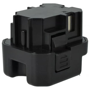 Een zwarte, rechthoekige Senco 6V Ni-MH accu (vervangt PC1308, VB0155) met groeven, aansluitingen en vergrendelingsmechanisme; past op GT65DA, GT65RHA, GT90FRH en GT90CH elektrisch gereedschap.