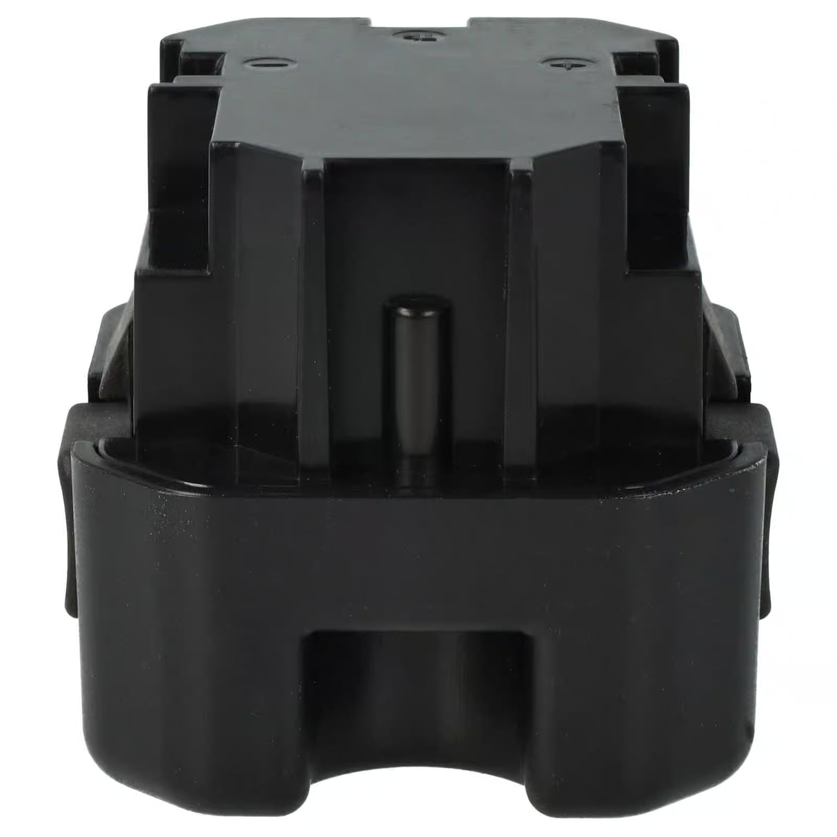 Een zwarte Senco 6V Ni-MH accu (vervangt PC1308, VB0155) voor GT65DA, GT65RHA, GT90FRH & GT90CH, gezien vanaf de voorkant met een rechthoekige vorm, connector sleuf aan de onderkant, en 1500mAh capaciteit.