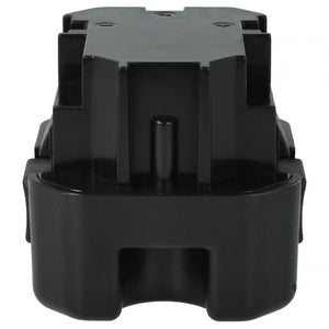 Een zwarte Senco 6V Ni-MH accu (vervangt PC1308, VB0155) voor GT65DA, GT65RHA, GT90FRH & GT90CH, gezien vanaf de voorkant met een rechthoekige vorm, connector sleuf aan de onderkant, en 1500mAh capaciteit.