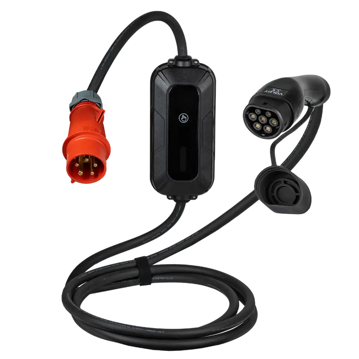 Voldt Premium Mobiele Wallbox | 22 kW – CEE 32A Rood (3-Fase)