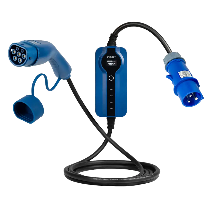 Voldt Smart Mobiele Lader | 7,4 kW – CEE Blauw 32A (1-Fase)