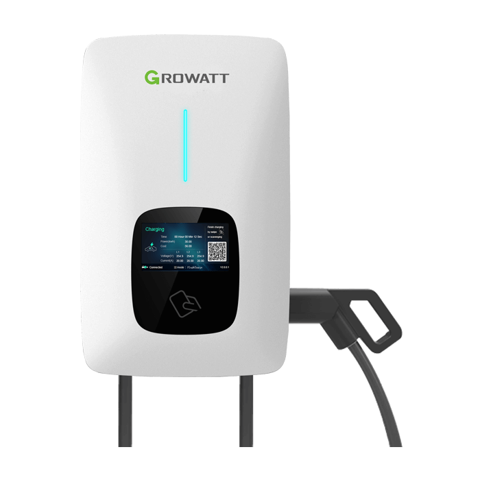 Growatt THOR Smart EV Charger | 11kW of 22kW – 3-Fase – Type 2 Smart Laadstation